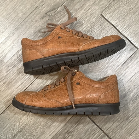 Finn Comfort Germany Brown Suede Leather Lace Up Loafers size 9 - Picture 1 of 11